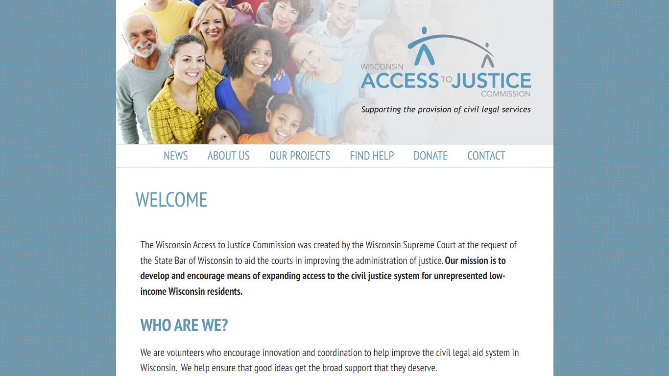 Welcome | wisatj.org - Wisconsin Access to Justice Commission